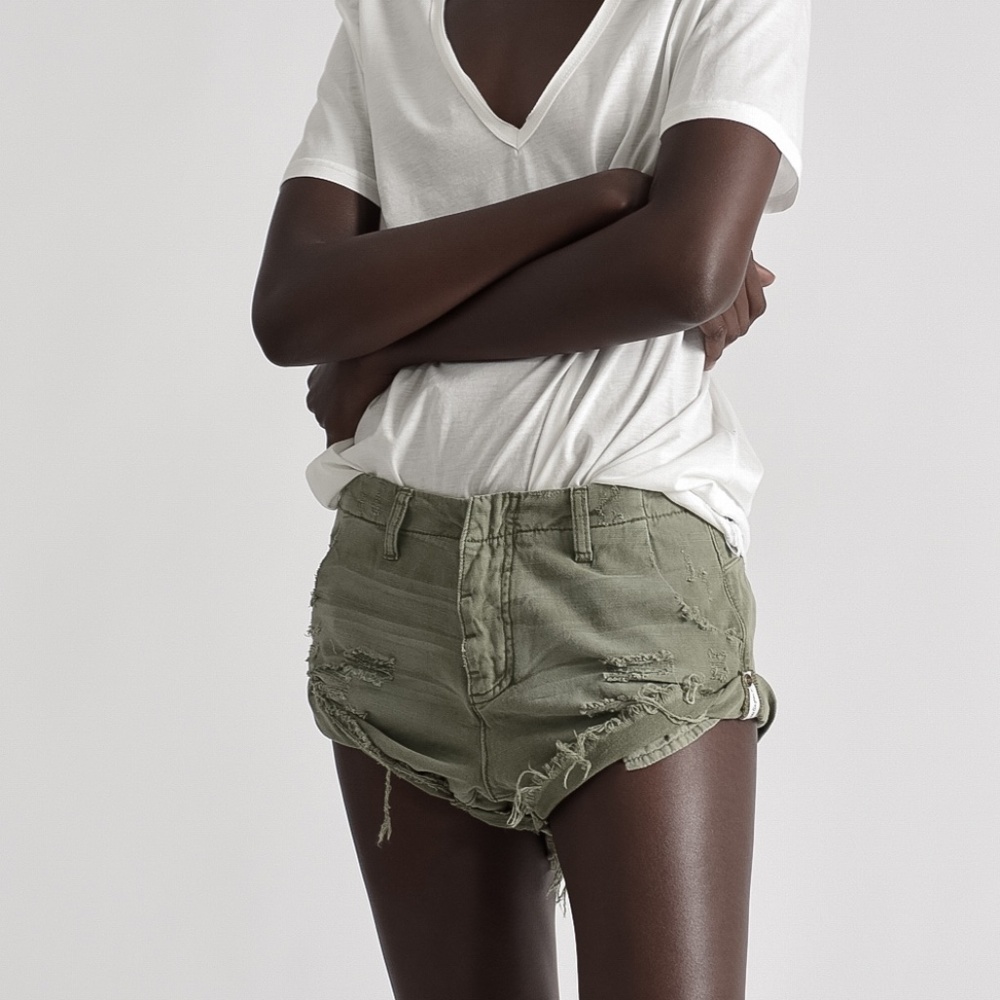 MILITAIRE SAILORS RELAXED FIT DENIM SHORT